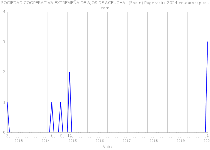 SOCIEDAD COOPERATIVA EXTREMEÑA DE AJOS DE ACEUCHAL (Spain) Page visits 2024 