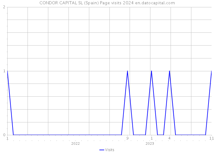 CONDOR CAPITAL SL (Spain) Page visits 2024 
