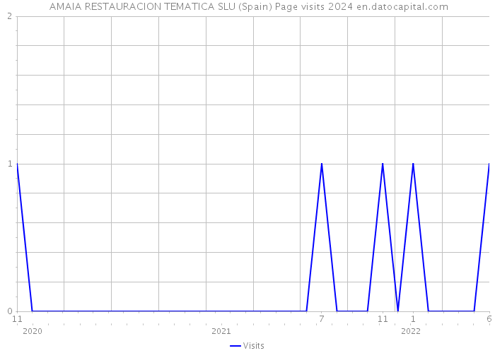  AMAIA RESTAURACION TEMATICA SLU (Spain) Page visits 2024 