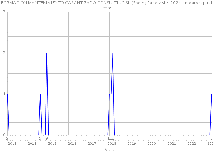 FORMACION MANTENIMIENTO GARANTIZADO CONSULTING SL (Spain) Page visits 2024 