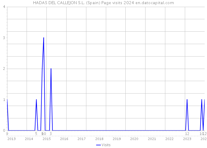 HADAS DEL CALLEJON S.L. (Spain) Page visits 2024 