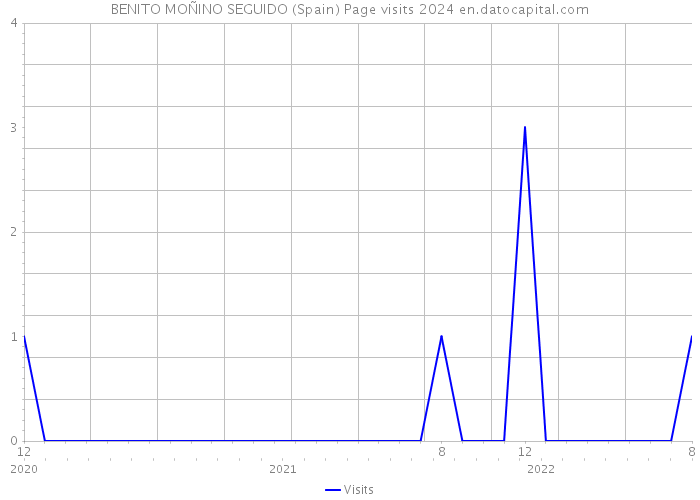 BENITO MOÑINO SEGUIDO (Spain) Page visits 2024 