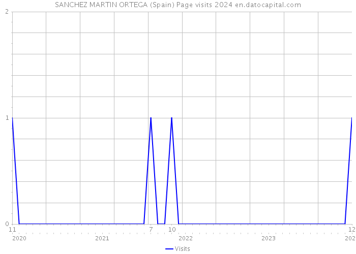 SANCHEZ MARTIN ORTEGA (Spain) Page visits 2024 