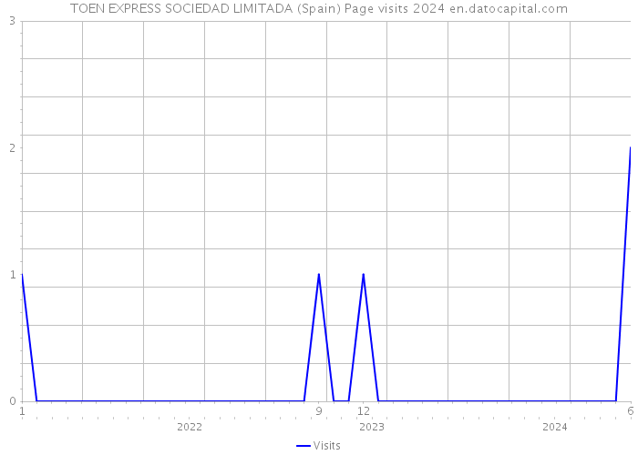 TOEN EXPRESS SOCIEDAD LIMITADA (Spain) Page visits 2024 