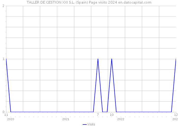 TALLER DE GESTION XXI S.L. (Spain) Page visits 2024 