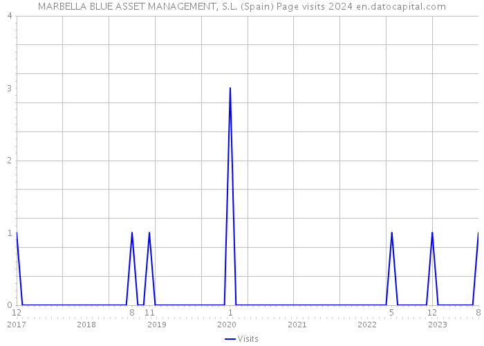 MARBELLA BLUE ASSET MANAGEMENT, S.L. (Spain) Page visits 2024 