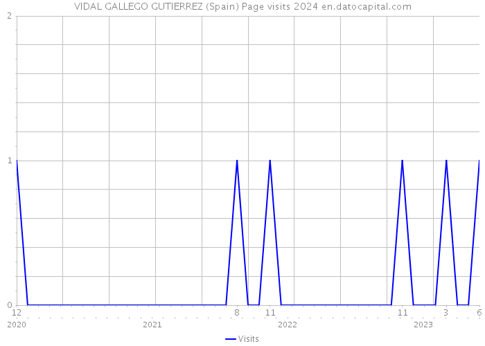 VIDAL GALLEGO GUTIERREZ (Spain) Page visits 2024 
