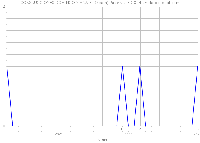 CONSRUCCIONES DOMINGO Y ANA SL (Spain) Page visits 2024 