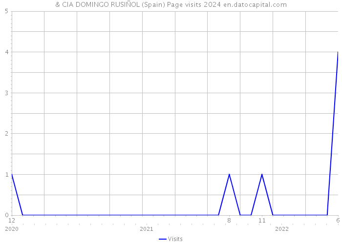 & CIA DOMINGO RUSIÑOL (Spain) Page visits 2024 