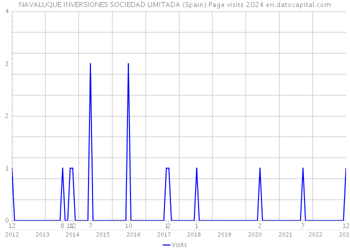 NAVALUQUE INVERSIONES SOCIEDAD LIMITADA (Spain) Page visits 2024 