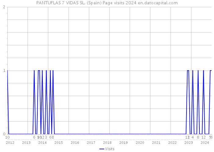 PANTUFLAS 7 VIDAS SL. (Spain) Page visits 2024 