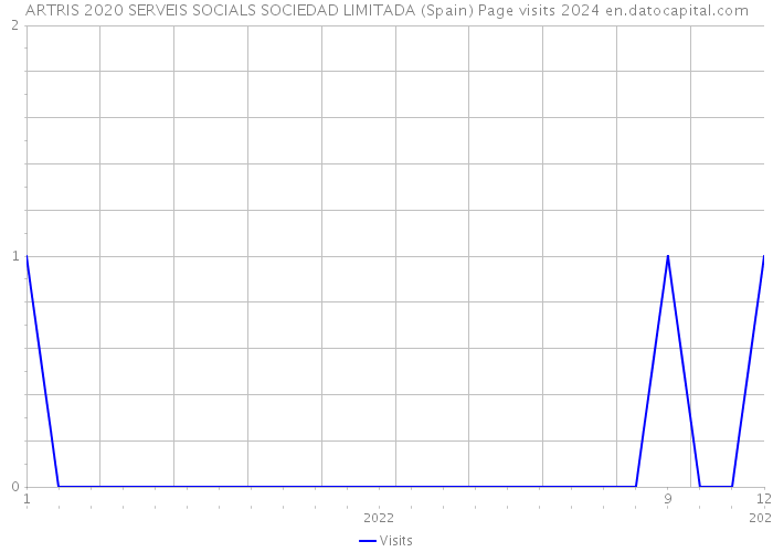 ARTRIS 2020 SERVEIS SOCIALS SOCIEDAD LIMITADA (Spain) Page visits 2024 