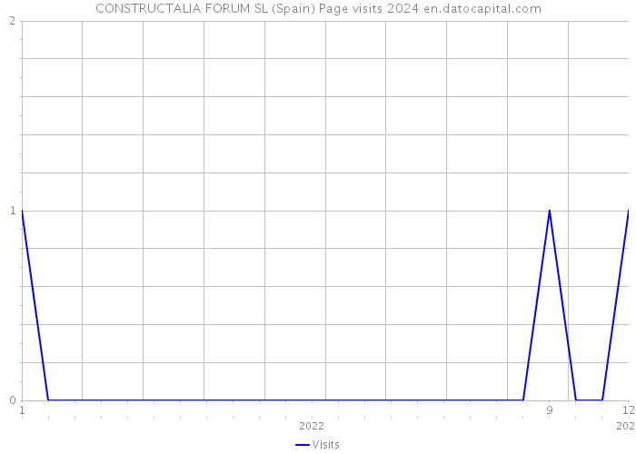CONSTRUCTALIA FORUM SL (Spain) Page visits 2024 