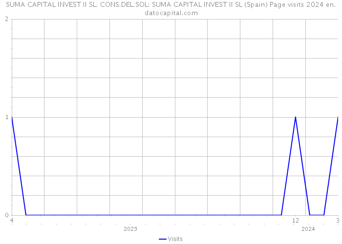 SUMA CAPITAL INVEST II SL. CONS.DEL.SOL: SUMA CAPITAL INVEST II SL (Spain) Page visits 2024 