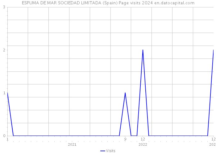 ESPUMA DE MAR SOCIEDAD LIMITADA (Spain) Page visits 2024 