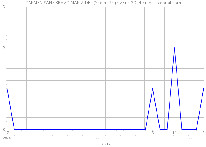 CARMEN SANZ BRAVO MARIA DEL (Spain) Page visits 2024 