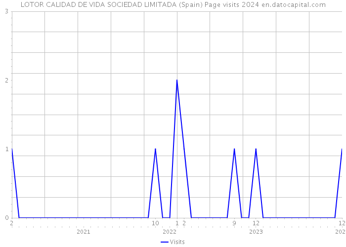 LOTOR CALIDAD DE VIDA SOCIEDAD LIMITADA (Spain) Page visits 2024 
