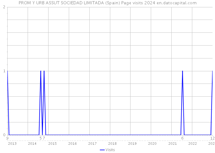 PROM Y URB ASSUT SOCIEDAD LIMITADA (Spain) Page visits 2024 