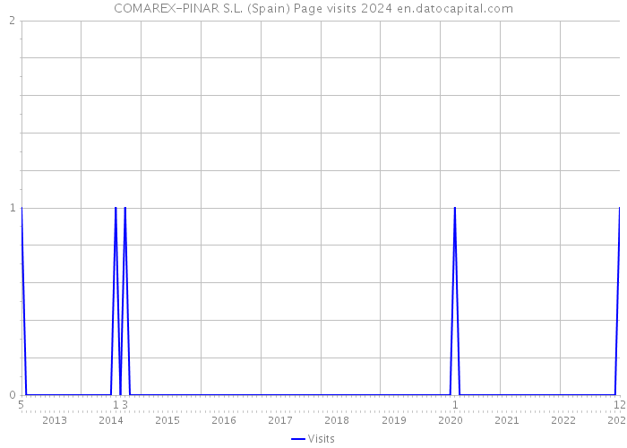 COMAREX-PINAR S.L. (Spain) Page visits 2024 