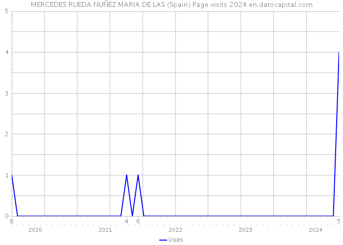 MERCEDES RUEDA NUÑEZ MARIA DE LAS (Spain) Page visits 2024 