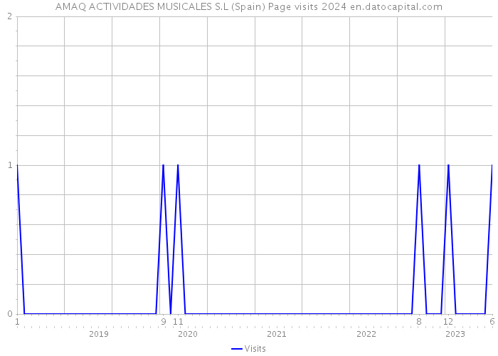 AMAQ ACTIVIDADES MUSICALES S.L (Spain) Page visits 2024 