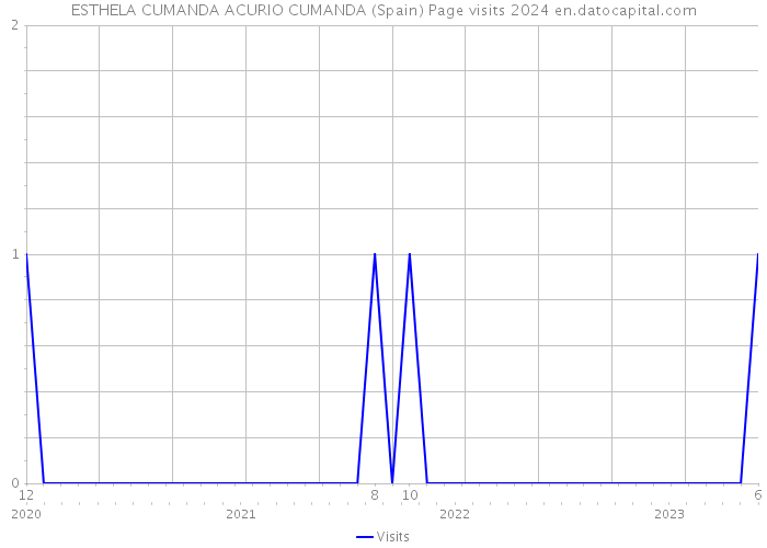 ESTHELA CUMANDA ACURIO CUMANDA (Spain) Page visits 2024 