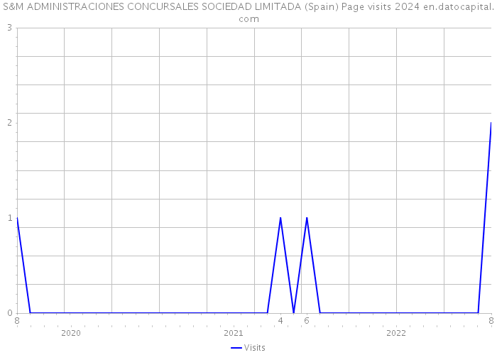 S&M ADMINISTRACIONES CONCURSALES SOCIEDAD LIMITADA (Spain) Page visits 2024 