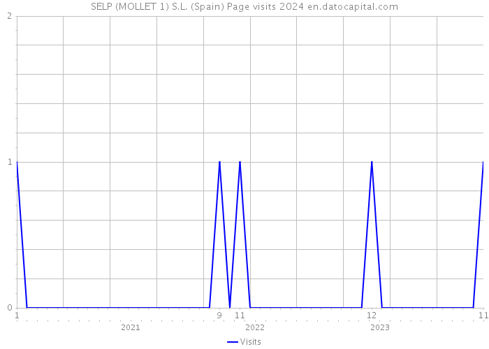 SELP (MOLLET 1) S.L. (Spain) Page visits 2024 