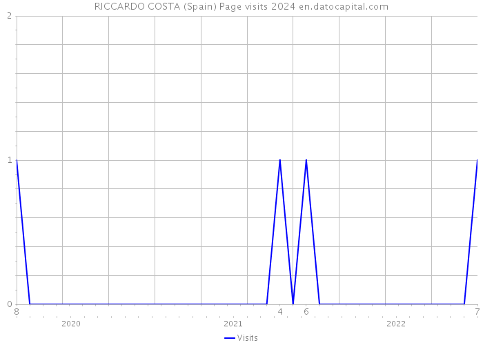 RICCARDO COSTA (Spain) Page visits 2024 