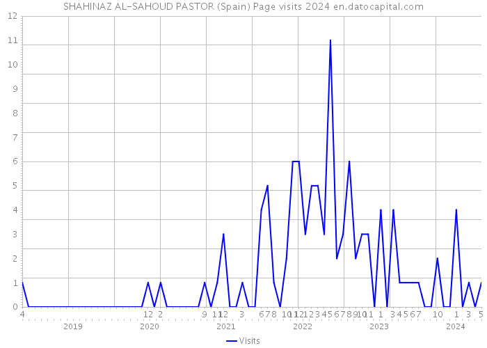 SHAHINAZ AL-SAHOUD PASTOR (Spain) Page visits 2024 