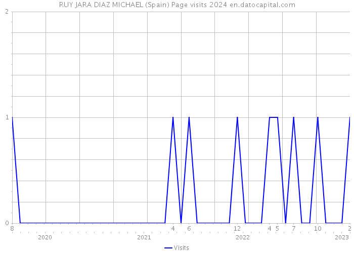 RUY JARA DIAZ MICHAEL (Spain) Page visits 2024 