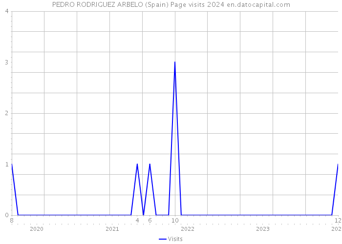 PEDRO RODRIGUEZ ARBELO (Spain) Page visits 2024 