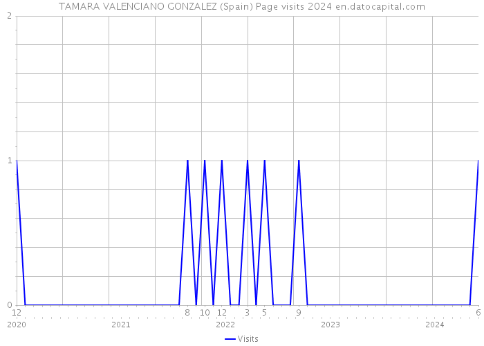 TAMARA VALENCIANO GONZALEZ (Spain) Page visits 2024 