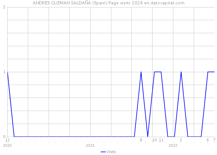 ANDRES GUZMAN SALDAÑA (Spain) Page visits 2024 