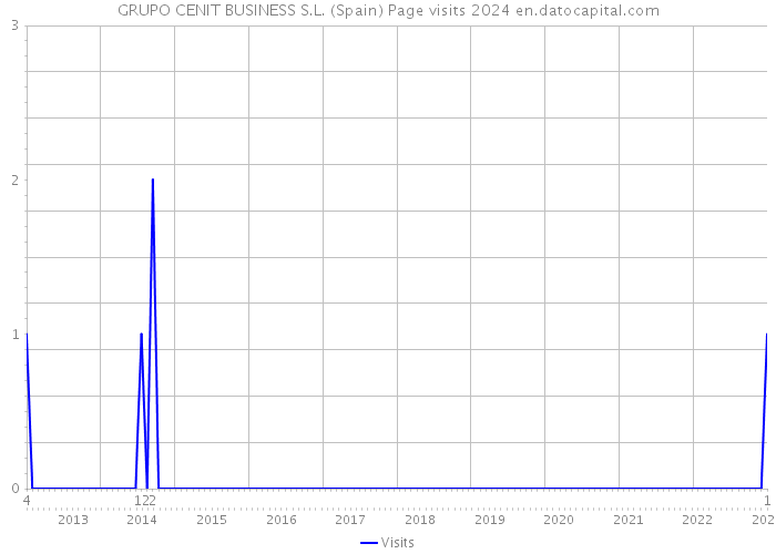 GRUPO CENIT BUSINESS S.L. (Spain) Page visits 2024 