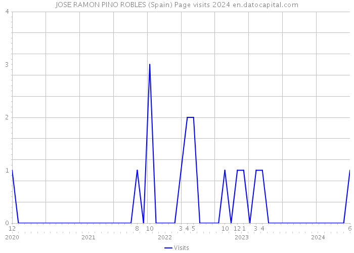 JOSE RAMON PINO ROBLES (Spain) Page visits 2024 