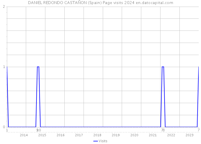 DANIEL REDONDO CASTAÑON (Spain) Page visits 2024 