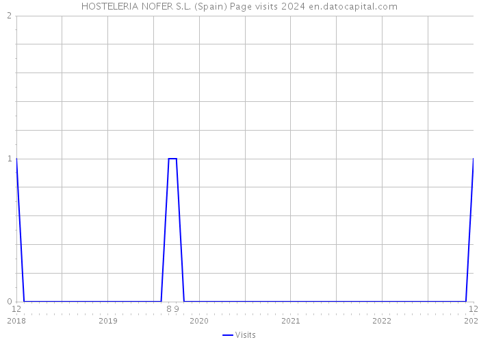 HOSTELERIA NOFER S.L. (Spain) Page visits 2024 