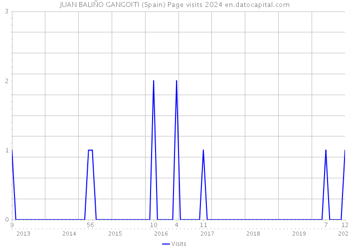 JUAN BALIÑO GANGOITI (Spain) Page visits 2024 