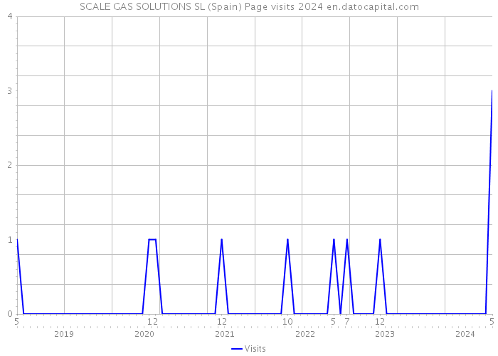 SCALE GAS SOLUTIONS SL (Spain) Page visits 2024 