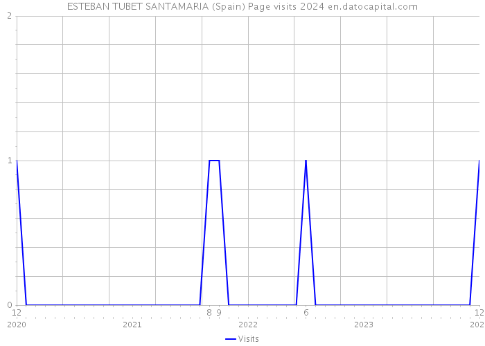 ESTEBAN TUBET SANTAMARIA (Spain) Page visits 2024 