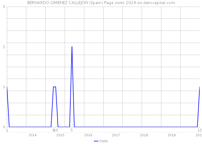 BERNARDO GIMENEZ CALLEJON (Spain) Page visits 2024 