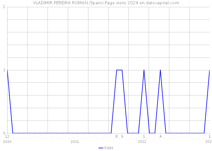 VLADIMIR PEREIRA ROMAN (Spain) Page visits 2024 