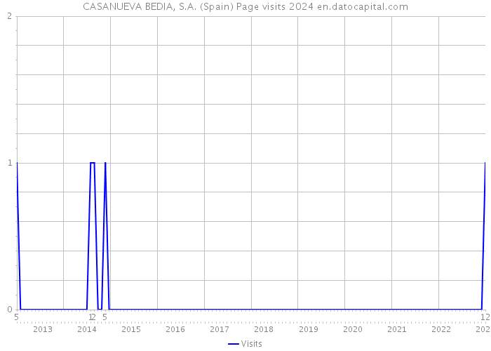 CASANUEVA BEDIA, S.A. (Spain) Page visits 2024 