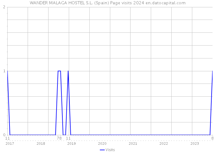WANDER MALAGA HOSTEL S.L. (Spain) Page visits 2024 