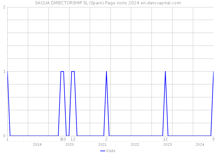 SAGUA DIRECTORSHIP SL (Spain) Page visits 2024 
