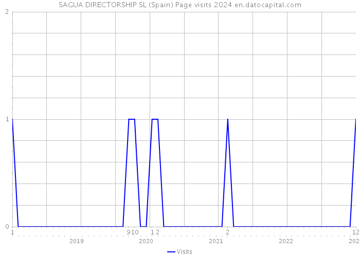 SAGUA DIRECTORSHIP SL (Spain) Page visits 2024 