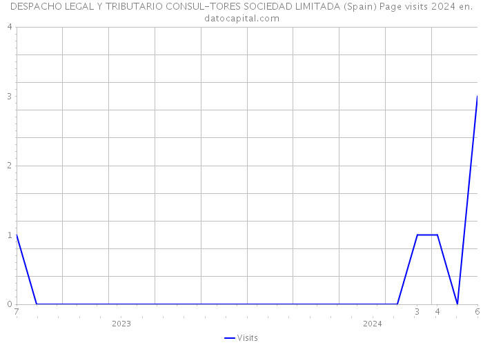 DESPACHO LEGAL Y TRIBUTARIO CONSUL-TORES SOCIEDAD LIMITADA (Spain) Page visits 2024 