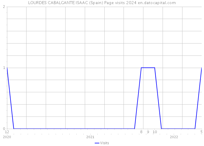 LOURDES CABALGANTE ISAAC (Spain) Page visits 2024 