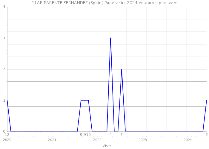 PILAR PARENTE FERNANDEZ (Spain) Page visits 2024 